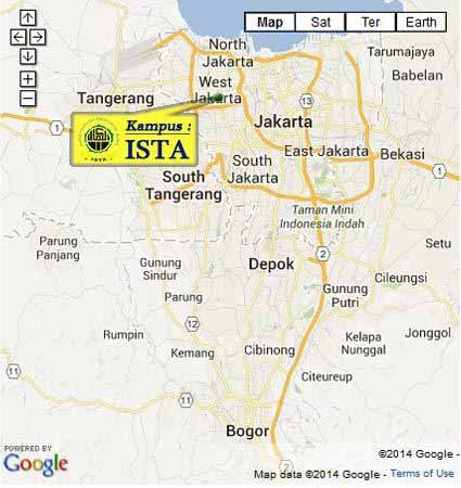 Peta & Lokasi Kampus ISTA Jakarta Ak